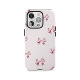 Różowe kokardki z urokiem