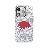 Szkarłatne wschodzące słońce