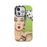 Dziewczyna niespodzianka w stylu pop art