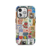 Kolekcjoner znaczków w stylu vintage