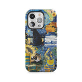 Kolaż z gwieździstym kotem